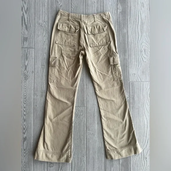 Abercrombie Kids Uniform Girls Paratroop Cargo Bootcut Khakis Girls Size 16 - Picture 2 of 10